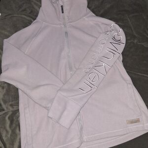 Calvin Klein Light Purple Zip-Up Hoodie